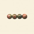 Unakite Beads - 6mm - Pack of 10