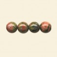 Unakite Bead String - 8mm 