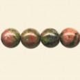 Unakite Beads - 10mm - Pack of 10 