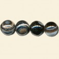 Black Banded Agate Bead String - 10mm 