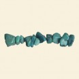 Chinese Turquoise Tumblechip Bead - 36" String