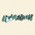 Malachite Tumblechip Bead (Grade AB) - 36" String