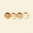 Rutilated Quartz Bead - 8mm - 16" String