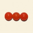 Orange Dyed Jade Round Beads - 10mm - 16" String 