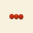 Orange Dyed Jade Round Beads - 6mm - 16" String 