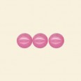 Pink Dyed Jade Round Beads - 8mm - 16" String 