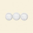 White Dyed Jade Round Beads - 10mm - 16" String 