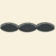 Haematite Flat Oval Bead - 13mm x 18mm - 16" String