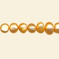 Gold Freshwater Pearls - 6mm to 7mm - 16" String 