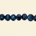 Peacock Blue Colour Freshwater Pearls - 6mm to 7mm - 16" String