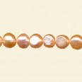 Natural Peach Freshwater Pearls - 5mm to 6mm - 16" String 