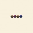 Magnetic Haematite Round Rainbow Colour Beads - 6mm - 16" String