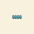 Aqua Dyed Howlite Rondelle Bead - 8mm - 16" String
