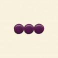 Purple Dyed Howlite Coin Shape Bead - 12mm - 16" String
