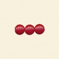 Red Dyed Howlite Coin Shape Bead - 12mm - 16" String