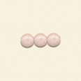 White Dyed Howlite Coin Shape Bead - 12mm - 16" String