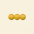 Yellow Dyed Howlite Coin Shape Bead - 12mm - 16" String