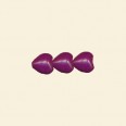 Purple Dyed Howlite Puff Heart Bead - 12mm - 16" String