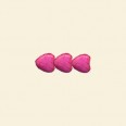 Pink Dyed Howlite Puff Heart Bead - 12mm - 16" String