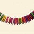 Multi Colour Dyed Howlite Bead String - Stick Shaped 