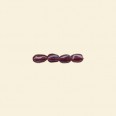 Garnet Beads Flat Oval - 8mm x 6mm - 16" String
