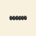 Black Onyx Button Bead - 8mm x 5mm - 16" String