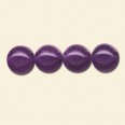Large Hole Amethyst Beads - 8mm - Pack of 10