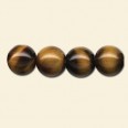 Large Hole Tiger Eye Beads - 8mm - Pack of 10 