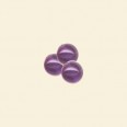 Amethyst Bead - 6mm - Half Drilled - Pack of 10