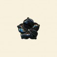 Black Agate Flower - 20mm 