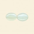 Jade Flat Oval Beads - 25mm x 18mm - 16" String