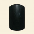 Black Agate Shaped Bead - 25 x 40mm 