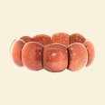 Brown Goldstone Gemstone Elasticated Bracelet