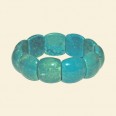Turquoise Howlite Gemstone Elasticated Bracelet