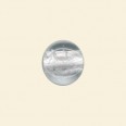 Crystal Glass Silver Foil Flat Disc Bead - 12mm 