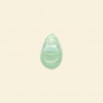 Mint Pressed Glass Drop Bead - 12mm x 8mm - Pack of 10 