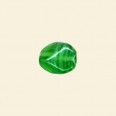 Green Pressed Glass Nugget Bead - 13mm x 10mm - Pack of 10 