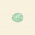 Mint Pressed Glass Nugget Bead - 13mm x 10mm - Pack of 10 