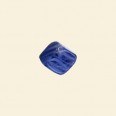 Blue Pressed Glass Cube Bead - 10mm - Pack of 10 