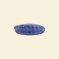 Blue Pressed Glass Tube Bead - 20mm - Pack of 10 