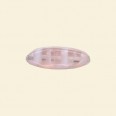 Pink Pressed Glass Tube Bead - 20mm - Pack of 10