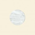 White Pressed Glass Flat Disc Bead - 15mm - Pack of 10 