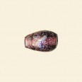 Purple Dichroic Glass Drop Sparkle Bead - 15mm x 10mm  