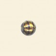Gold Dichroic Glass Round Bead - 8mm 