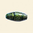 Green Dichroic Glass Bead - 23mm x 10mm 
