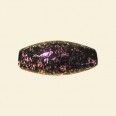 Pink Dichroic Glass Bead - 23mm x 10mm 