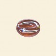 Orange Lustred Glass Nugget Beads - 15mm x 10mm - Pack of 10 