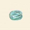 Lime Lustred Glass Nugget Beads - 15mm x 10mm - Pack of 10 