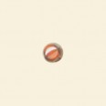 Orange Lustred Glass Round Beads - 6mm - Pack of 10 