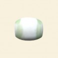 Green Matt Glass Flat Rectangle Beads - 17mm x 14mm